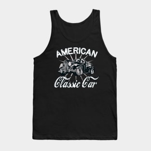 American Classic Car vintage Truck Tank Top